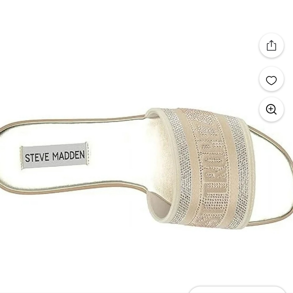 Steve Madden St. Tropez Knox "Rhinestone" Embelished Slide Sandal NWT - Picture 9 of 9